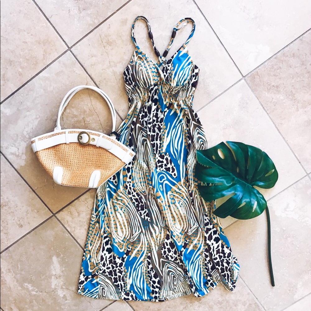 Maxi Mixed Print Summer Dress